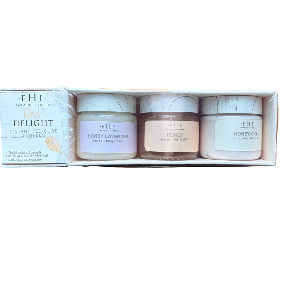 NWT Farmhouse Fresh Pedi Delight Pedicure Sampler 3pc Set